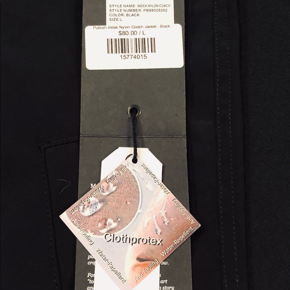 NWOT - Publish Brand INDEX NYLON COACH - BLACK - Picture 4 of 6